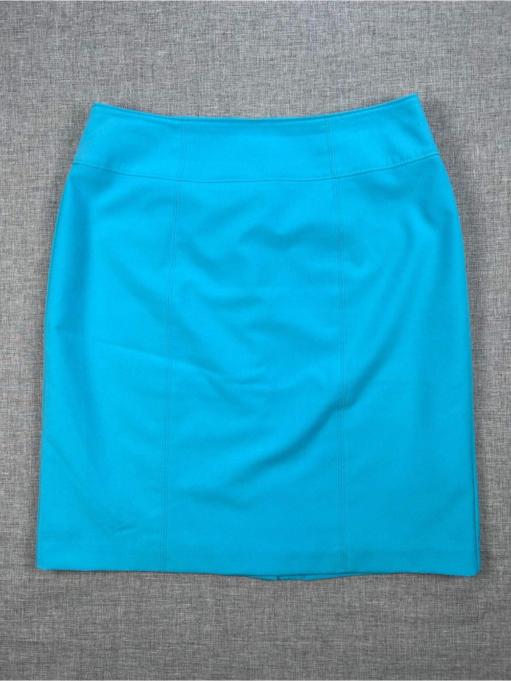 Worthington Size 12 Turquoise Blue Pencil Skirt Fully Lined Career